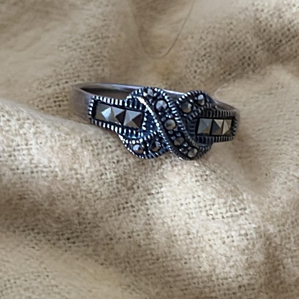 Sterling Marcasite Ring-8.75